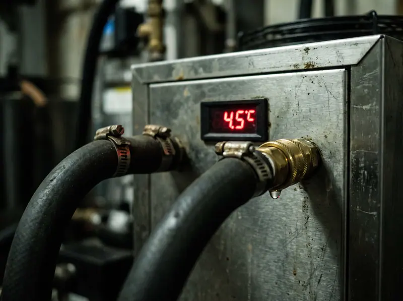 Detail pengerjaan chiller & pendingin air oleh Kontraktor Sauna Surabaya