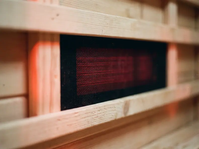 Detail pengerjaan sauna infrared oleh Kontraktor Sauna Surabaya